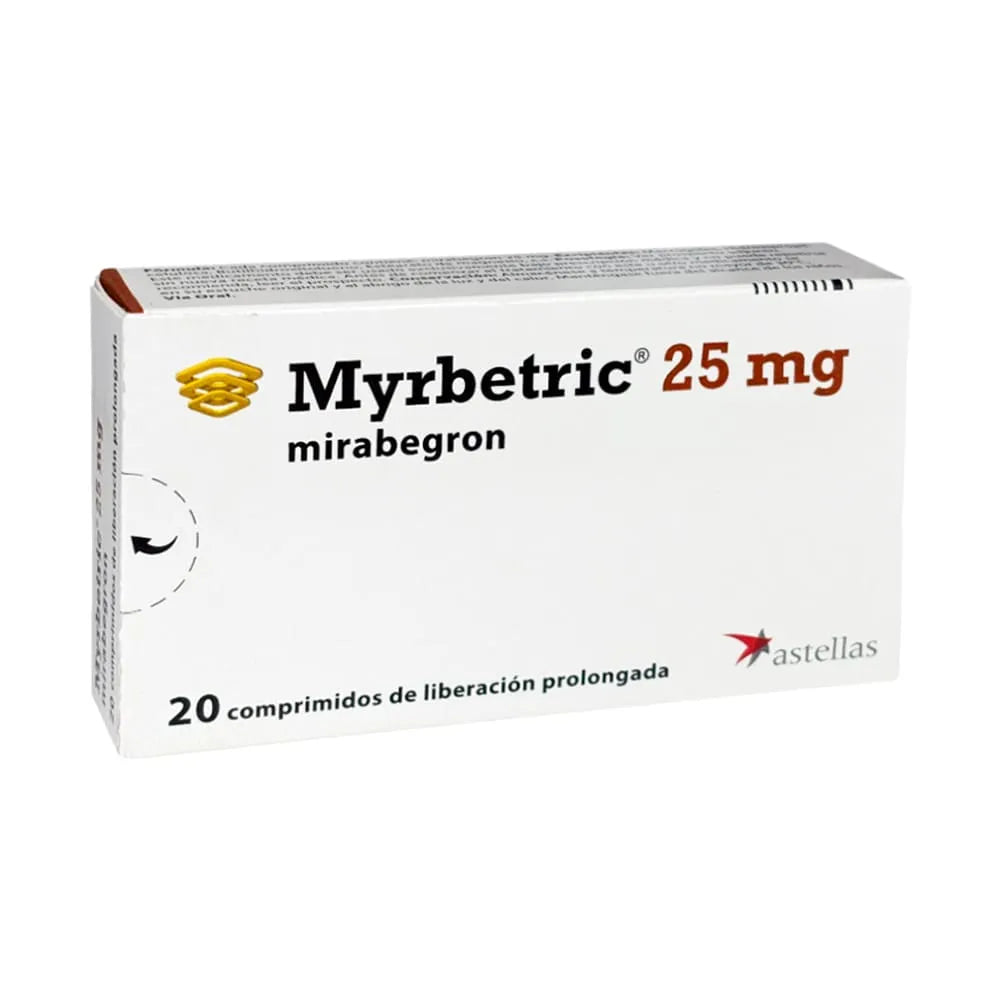 Myrbetric 25 mg - 20 Comprimidos de Liberación Prolongada