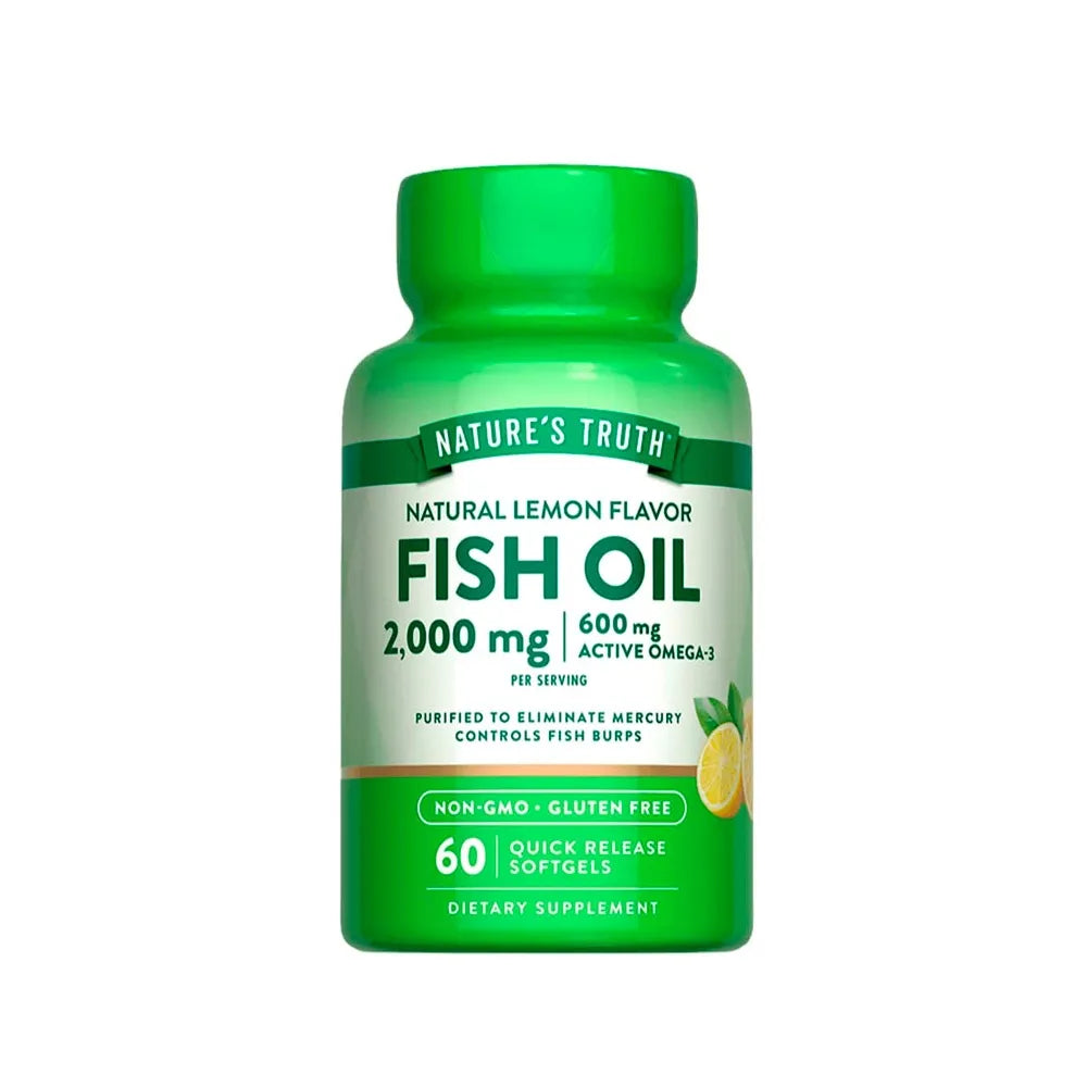 Nature's Truth Fish Oil 2000 mg (Omega-3) - 60 Capsulas