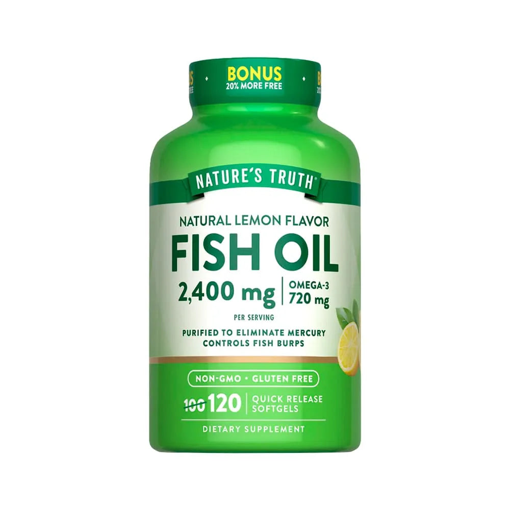 Nature's Truth Fish Oil 2400 mg (Omega-3) - 120 Capsulas