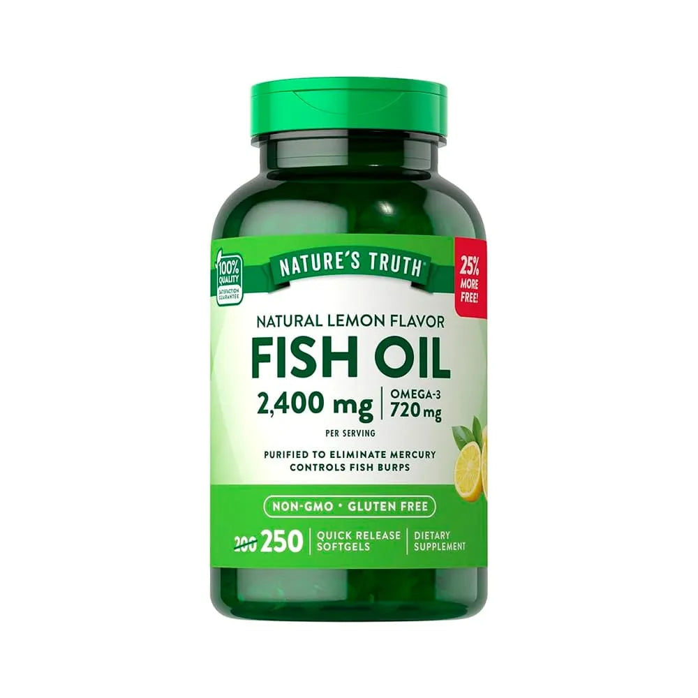 Nature's Truth Fish Oil 2400 mg (Omega-3) - 250 Capsulas