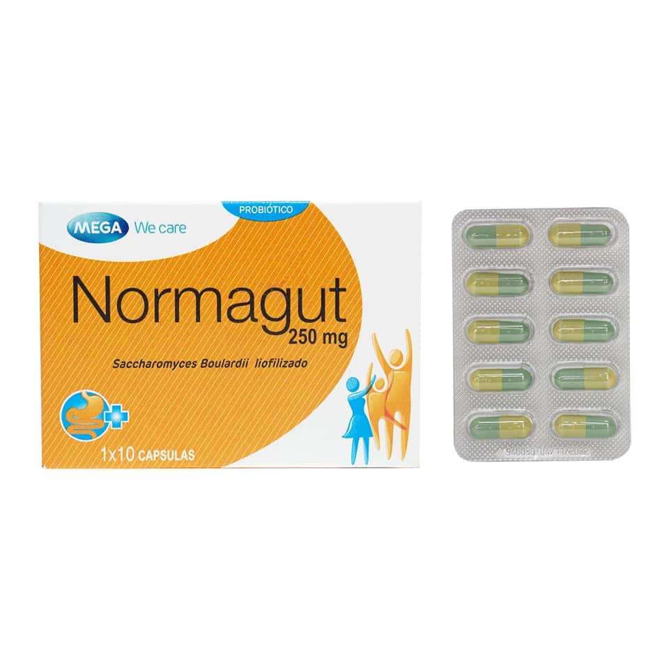 Normagut 250 mg - 10 Cápsulas Blandas