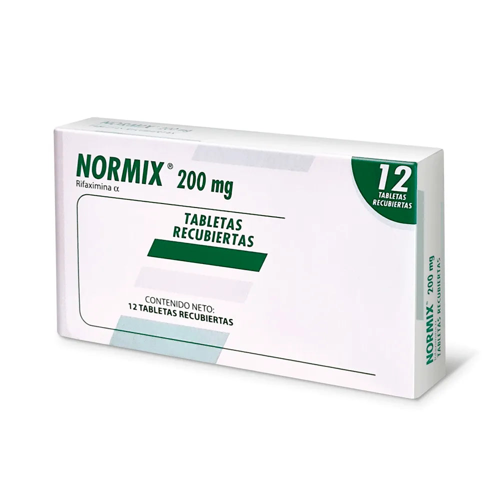 Normix 200 mg (Rifaximina) - 12 Tabletas