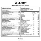 Vegezym Nutrabiotics: Enzimas Digestivas Vegetales - 90 Cap.