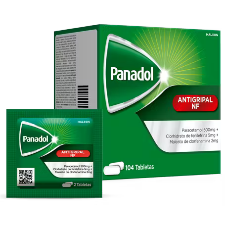 Panadol Antigripal Caja de 52 Sobres - 2 Tabletas c/u