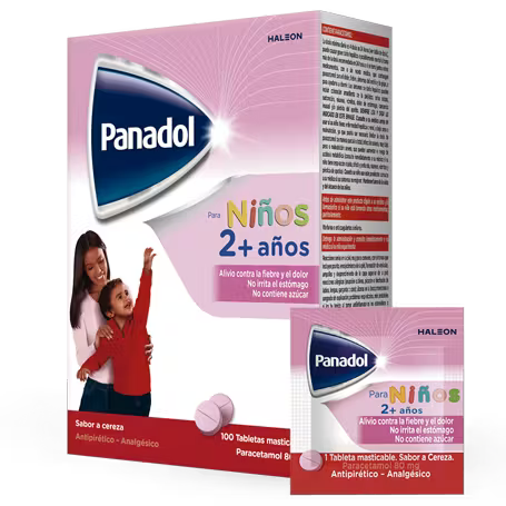 Panadol Infantil  Caja x 100 Tabletas Masticables