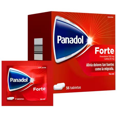 Panadol Forte Caja x 56 Tabletas - 28 Sobres de 2 Tab.