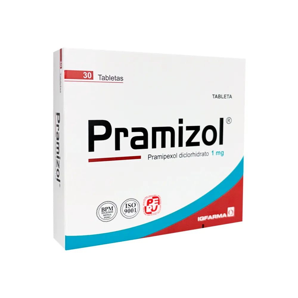 Pramizol 1 mg - Caja 30 Tabletas Recubiertas