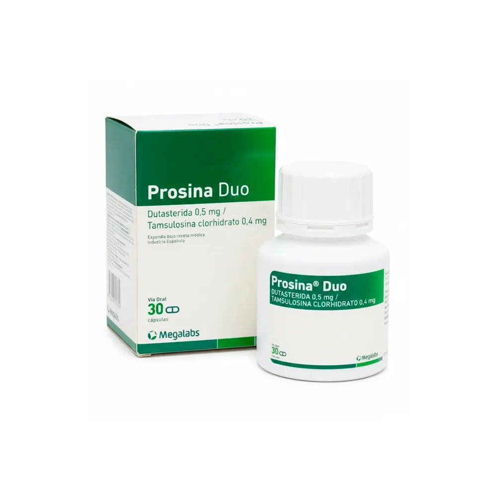 Prosina Duo 0.5 mg + 0.4 mg - Frasco 30 Cápsulas