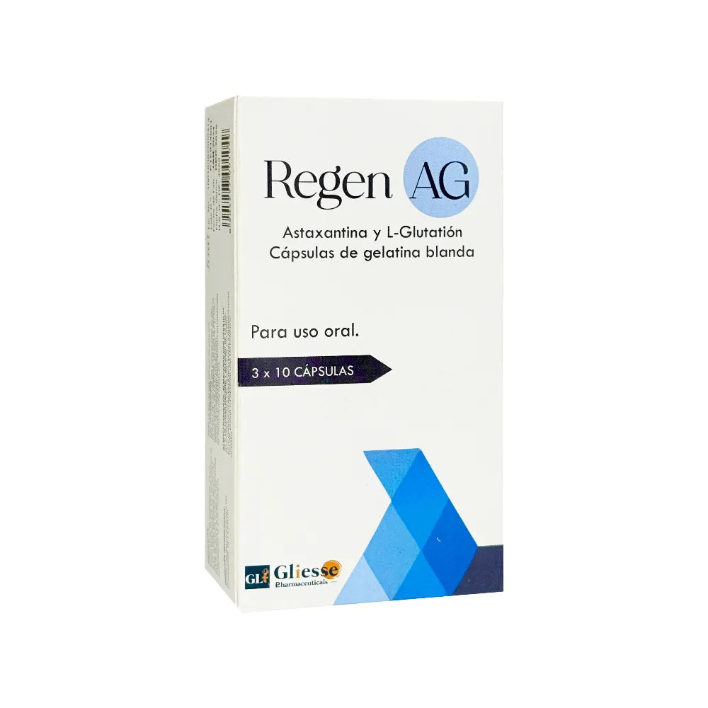 Regen AG 4 mg + 150 mg(L-glutation) - 30Cápsulas
