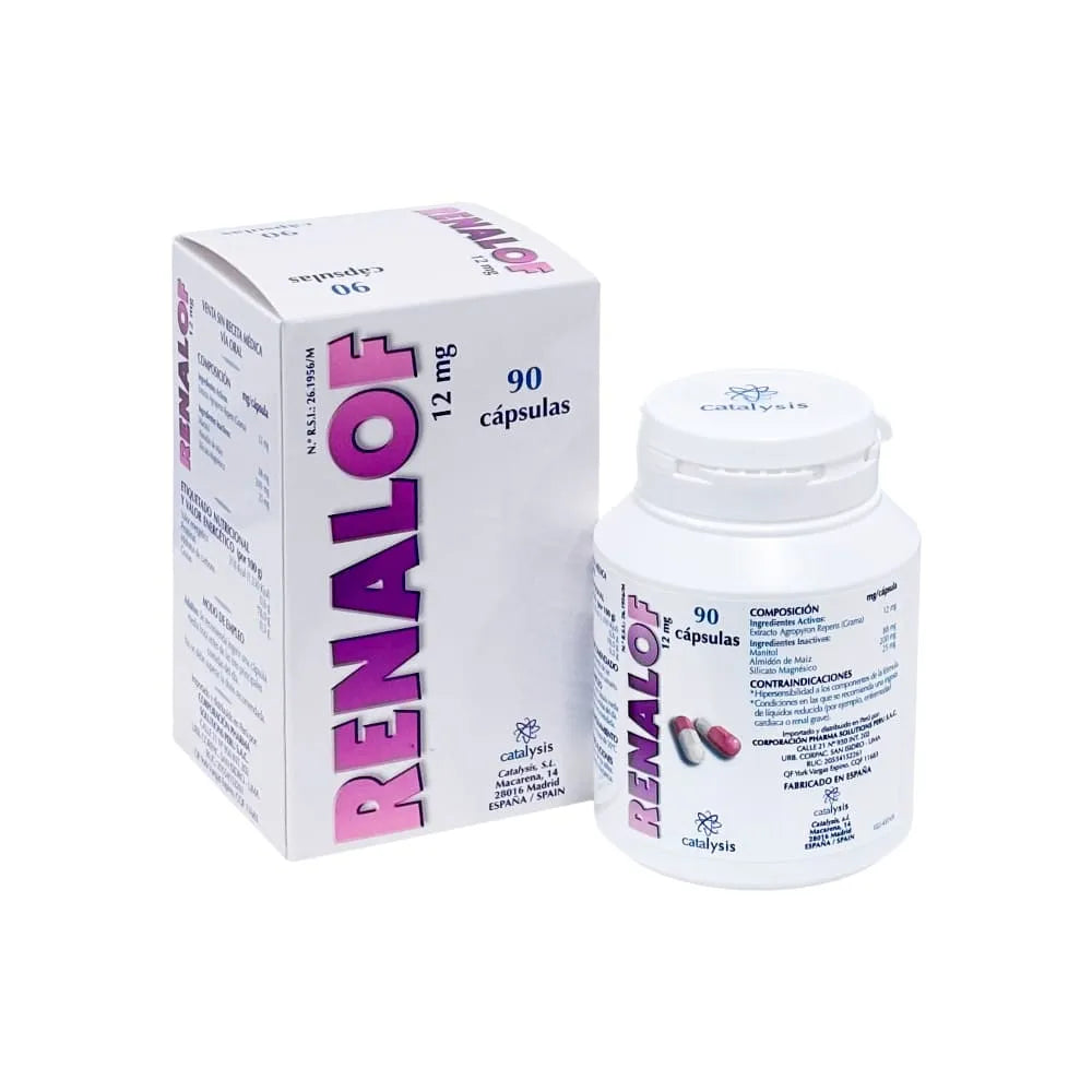 Renalof 12 mg - Frasco de 90 Cápsulas