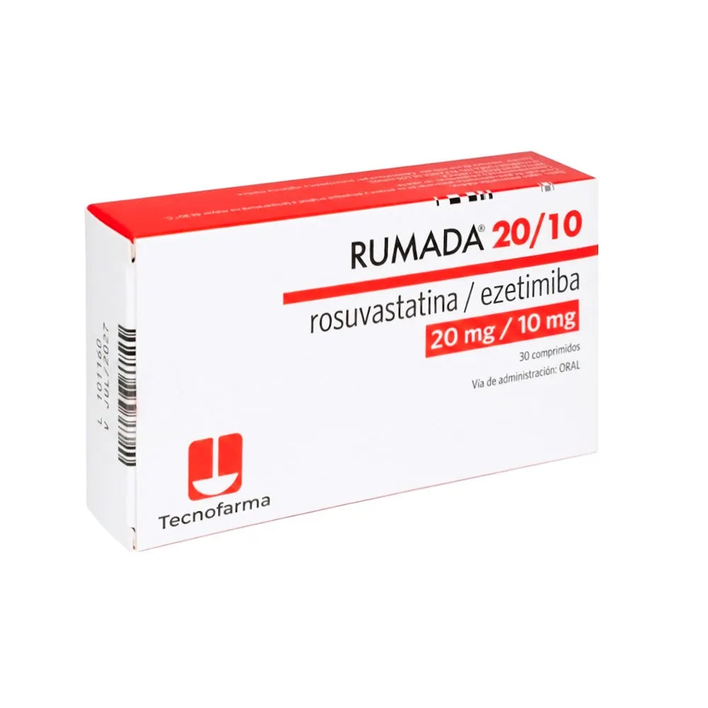 Rumada 20 mg + 10 mg - Caja 30 Comprimidos