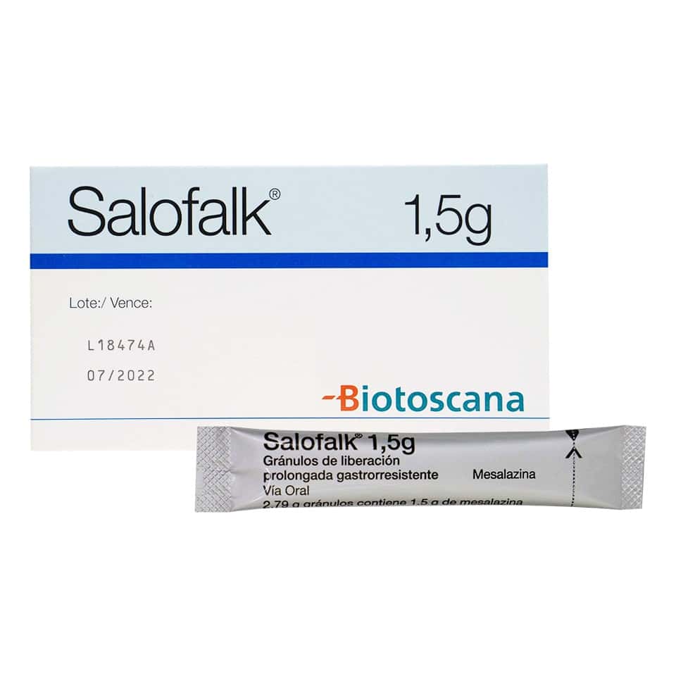 Salofalk 1.5 g (mesalazina) Gránulo Oral - 15 Sobres