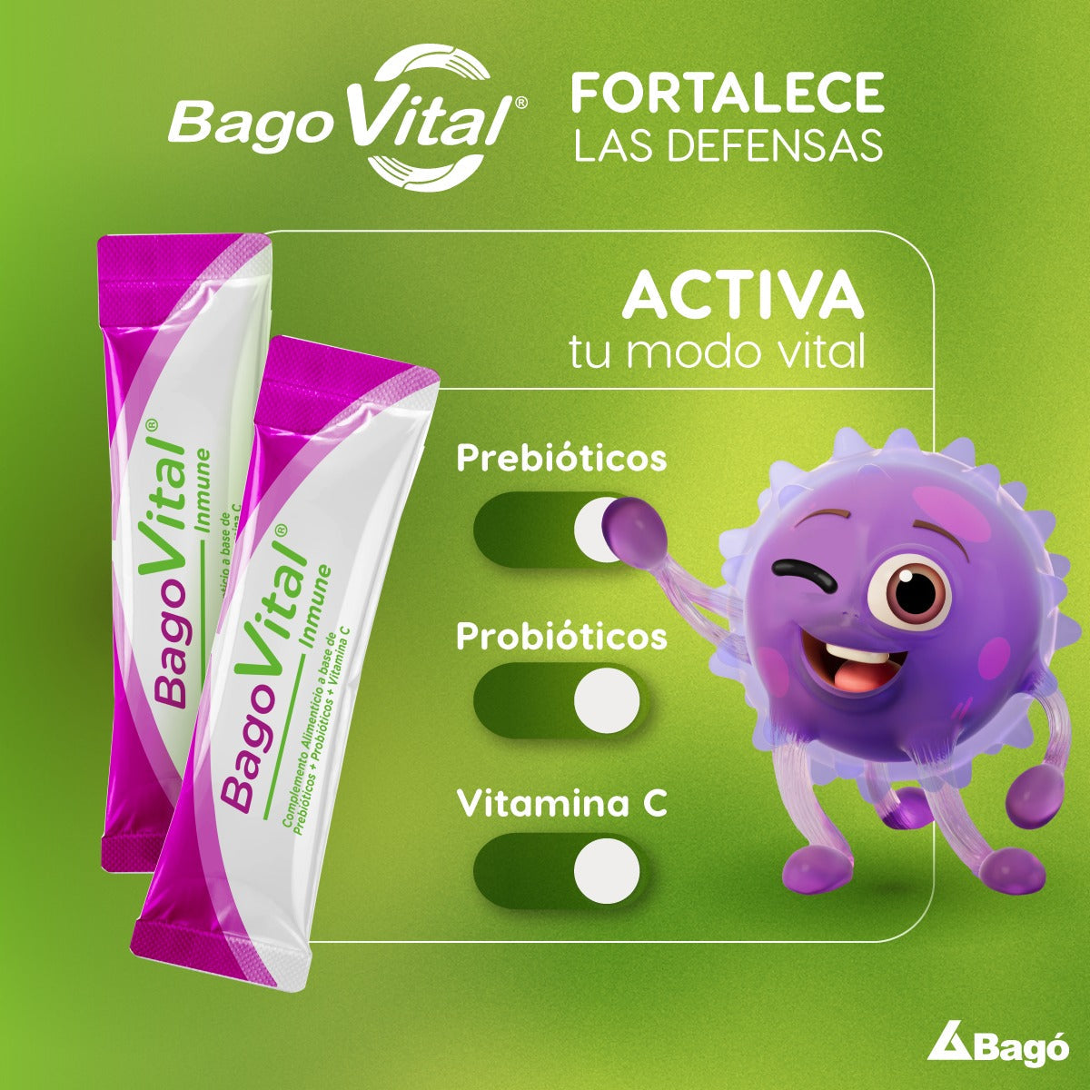 Bagovital Inmune Polvo para Solución Oral Sobres - Caja 10 und
