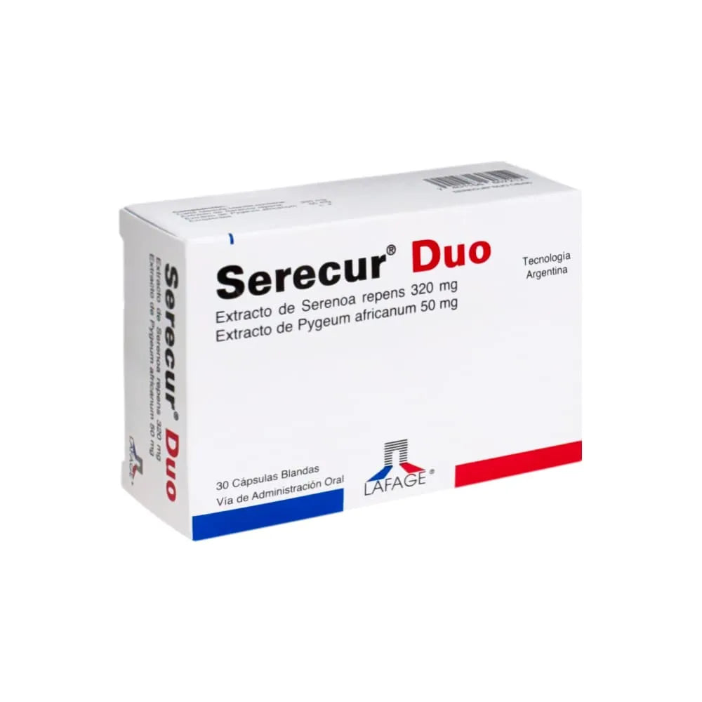 Serecur Duo 320 mg + 50 mg - 30 Cápsulas Blandas