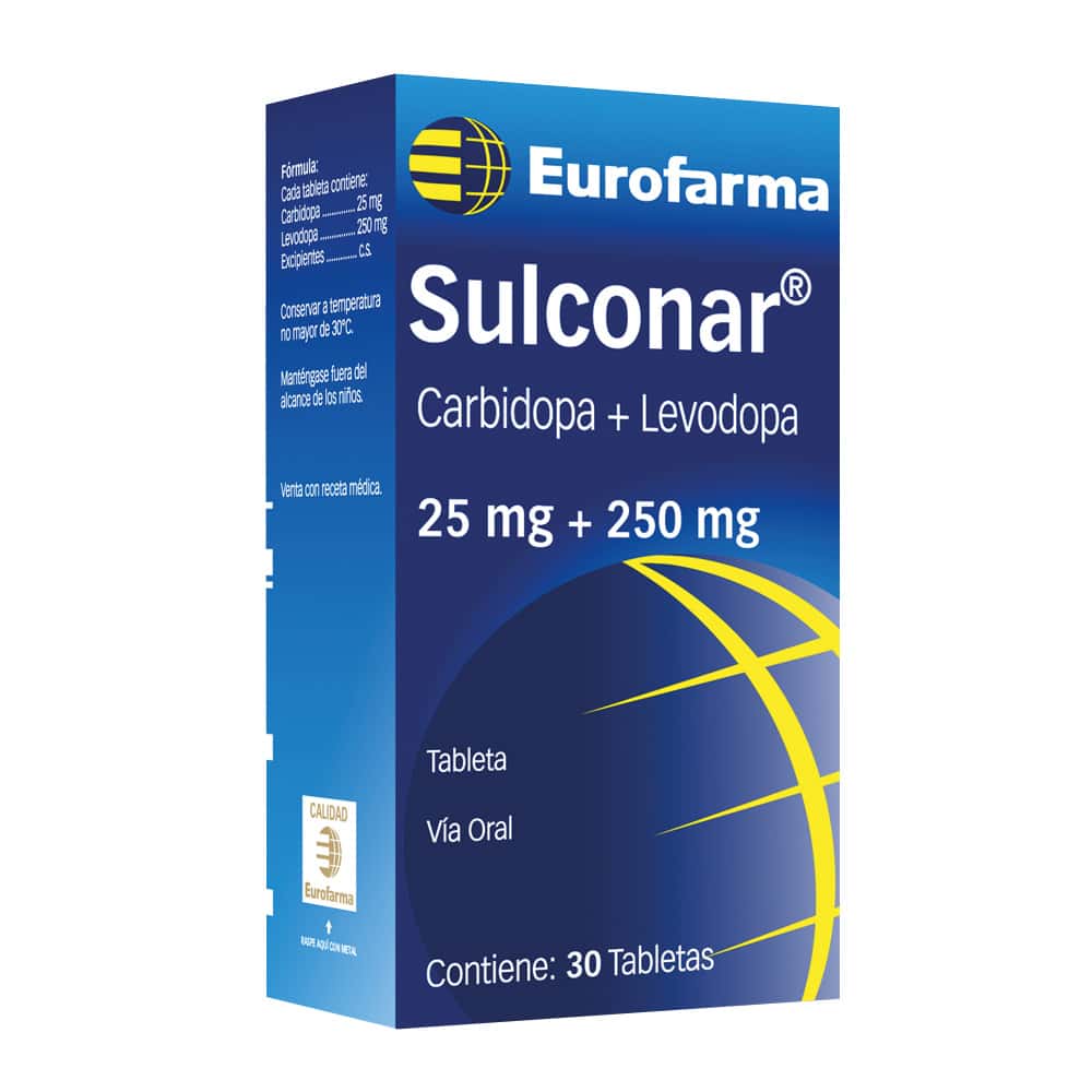 Sulconar 25mg-250mg - Caja 30 Tabletas Recubiertas