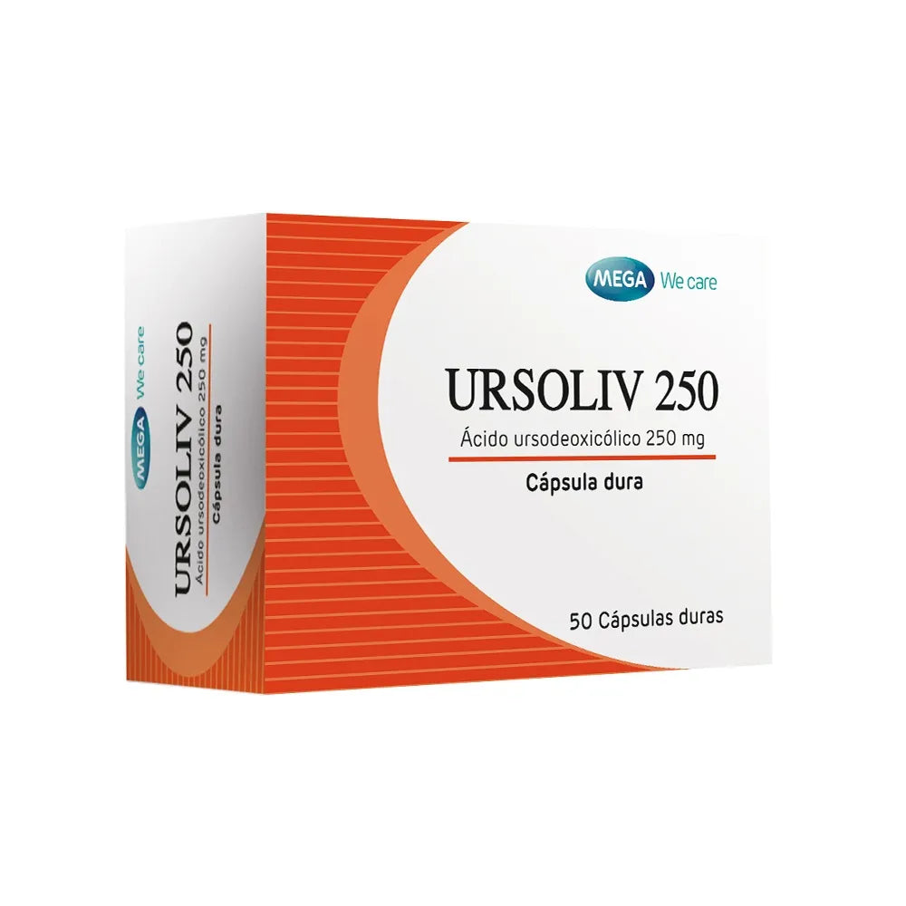 Ursoliv 250 mg (Ac. ursodesoxicólico) - 50 Cápsulas Duras