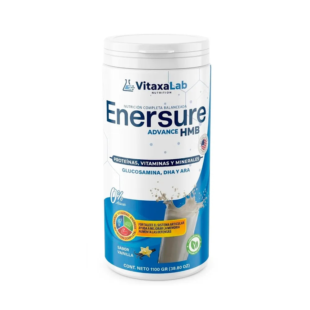 Enersure Advance HMB Sabor Vainilla - Frasco 1100 g