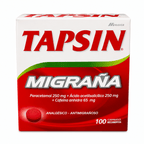 Tapsin Migraña 250 mg + 250 mg + 65 mg - Caja 50 Sobres