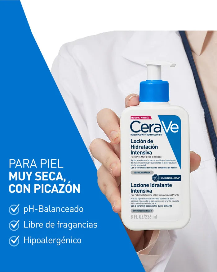 CeraVe Loción de Hidratación Intensiva - Frasco 236 ml