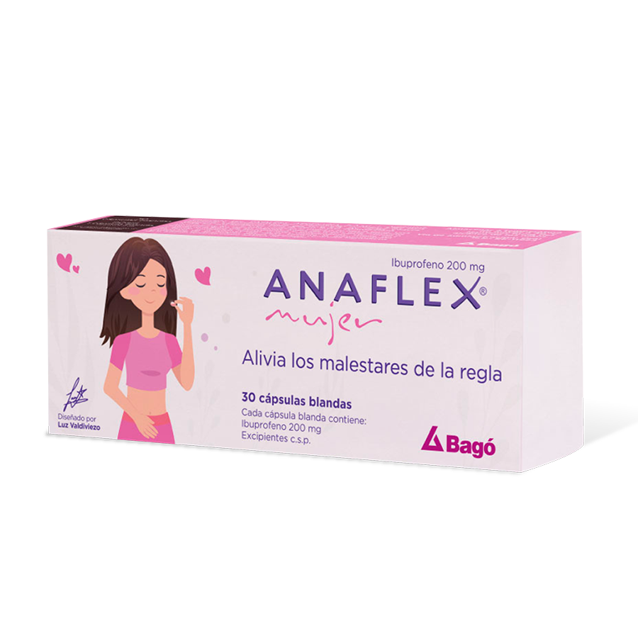 Anaflex Mujer 200 mg Cápsulas - Caja 30 und