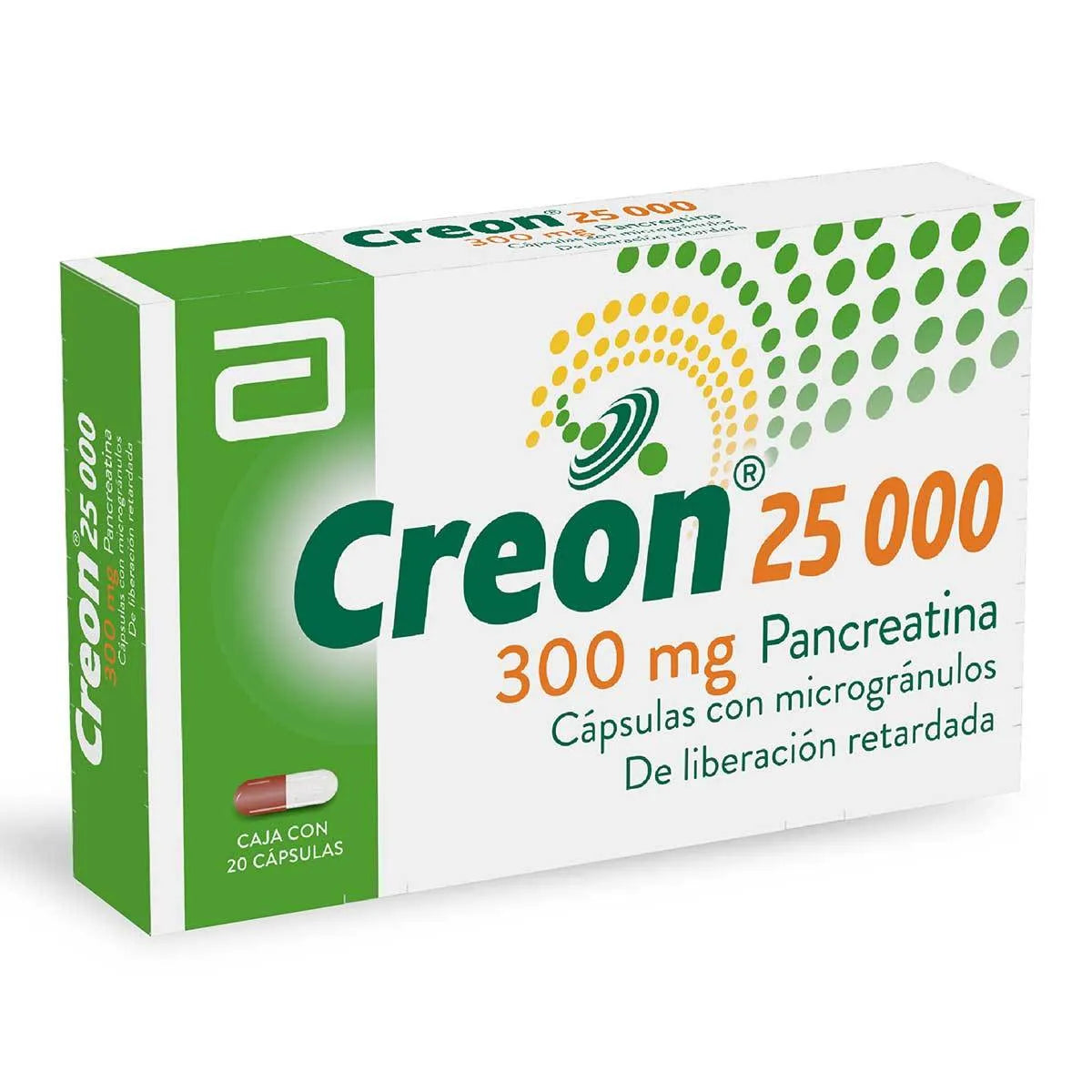 Creon 25000: Enzimas Pancreáticas  – 50 Cápsulas