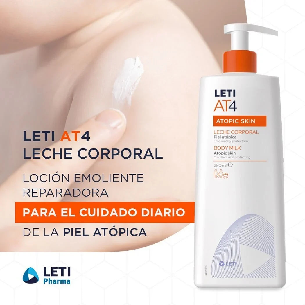 Leti AT4 Leche Corporal - Frasco 250 ml
