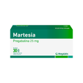 Martesia 25mg - Pregabalina - 30 Cápsulas