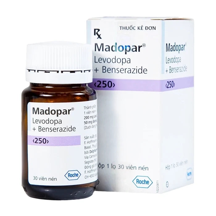 Madopar 200 mg/50 mg - Caja 30 Comprimidos