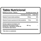 Cranberry + Vitamina C y E - Frasco de 120 Cápsulas